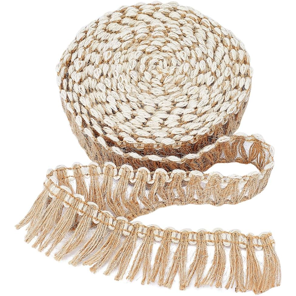5 Meters Burlap Fringe Tassel  - огляд і ціна Fringe Ribbon Sewing