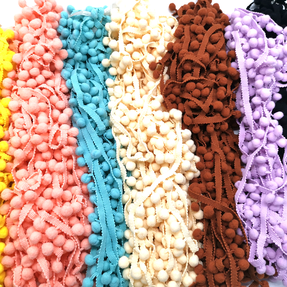 1-5yard Pom pom Fringe Lace Ri - огляд і ціна Fringe Ribbon Sewing