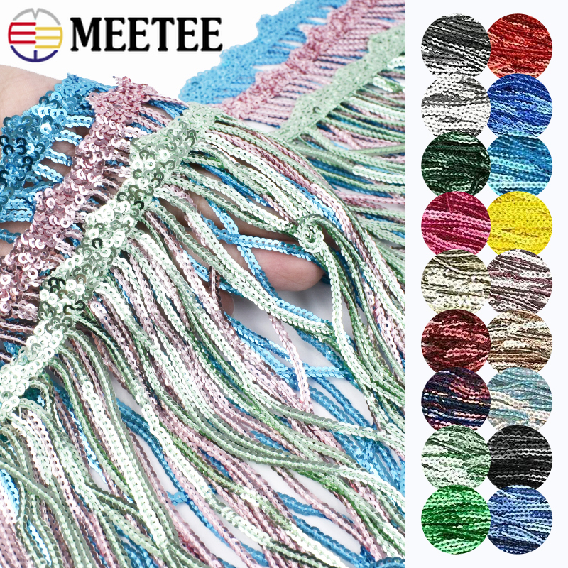 1-5Yards 17cm Latin DanceFring - огляд і ціна Fringe Ribbon Sewing