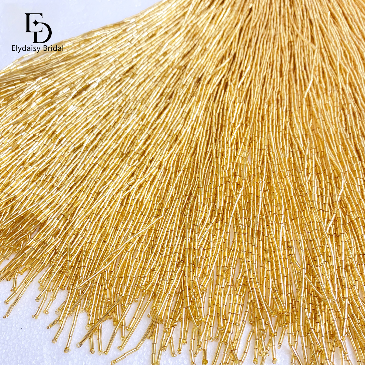 ELYDAISY 1Meter Length Champag - огляд і ціна Fringe Ribbon Sewing