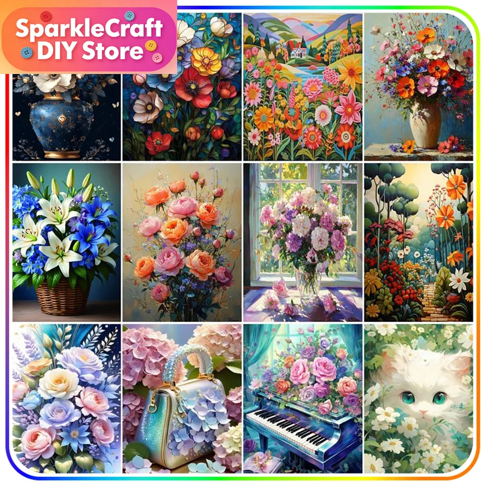 1pc frameless  Diamond Paintin - огляд і ціна Embroidery Embellishments